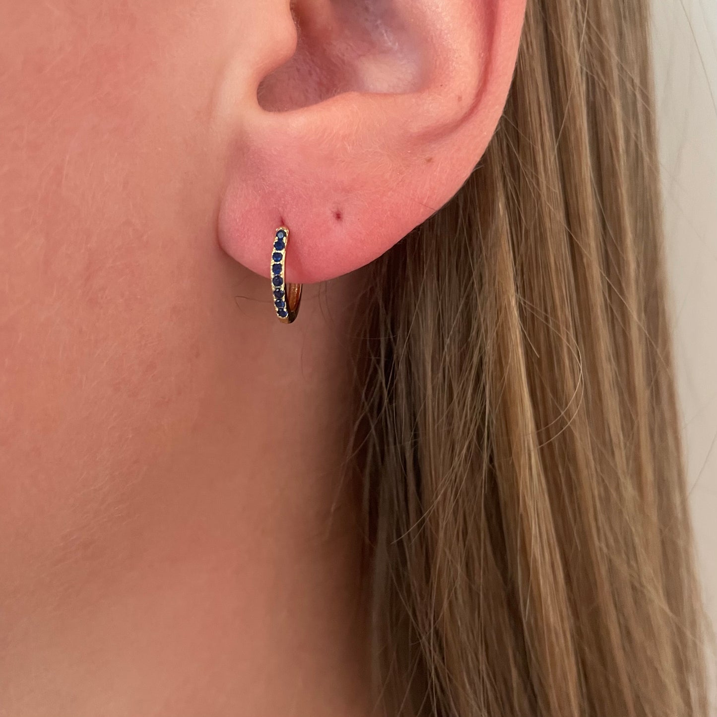 Navy blue Julia hoops