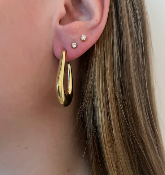 Large drop earrings