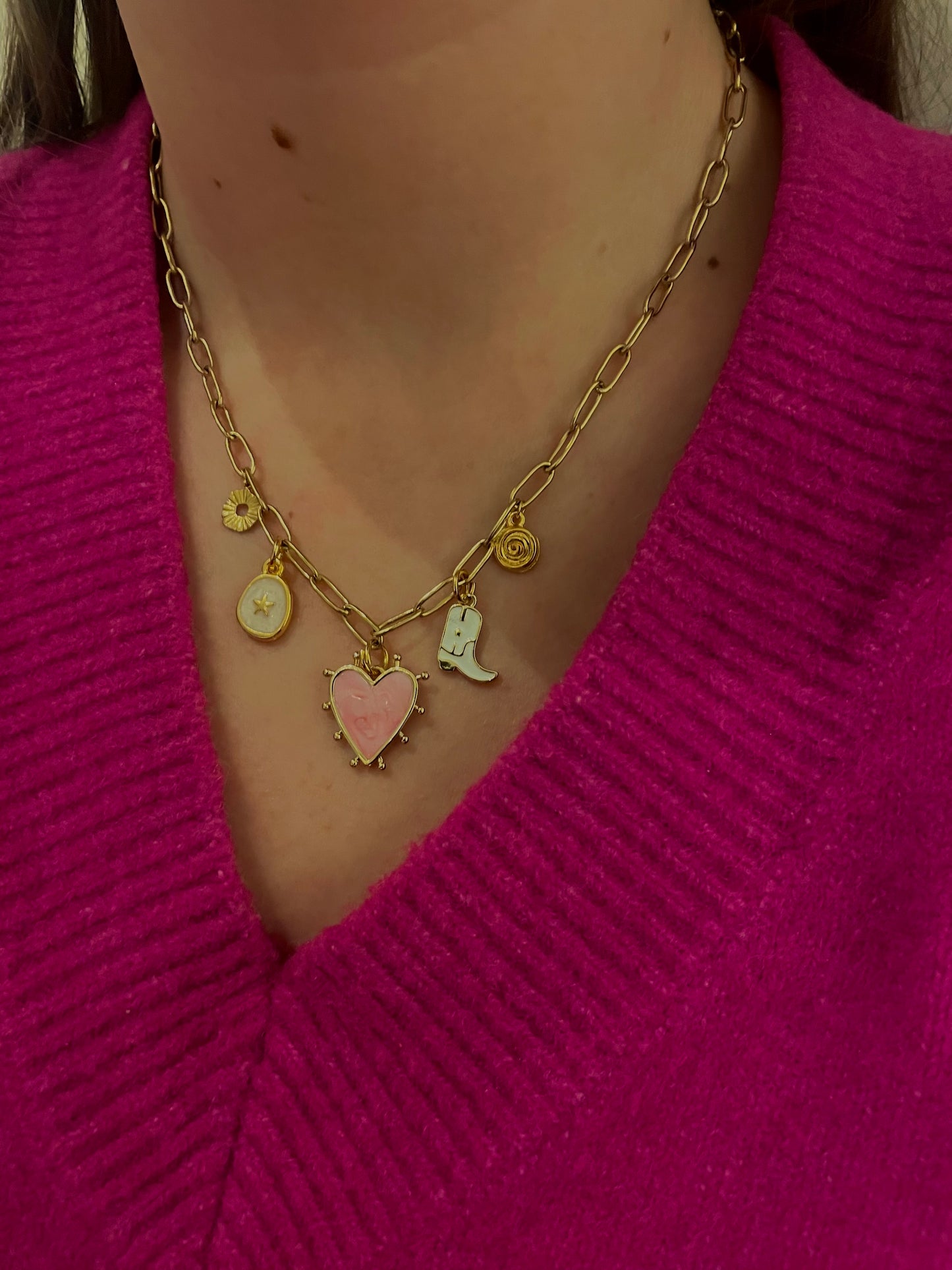 Rosalie charm necklace