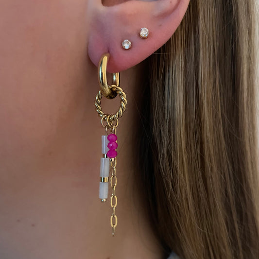 Lisa earrings - fuchsia