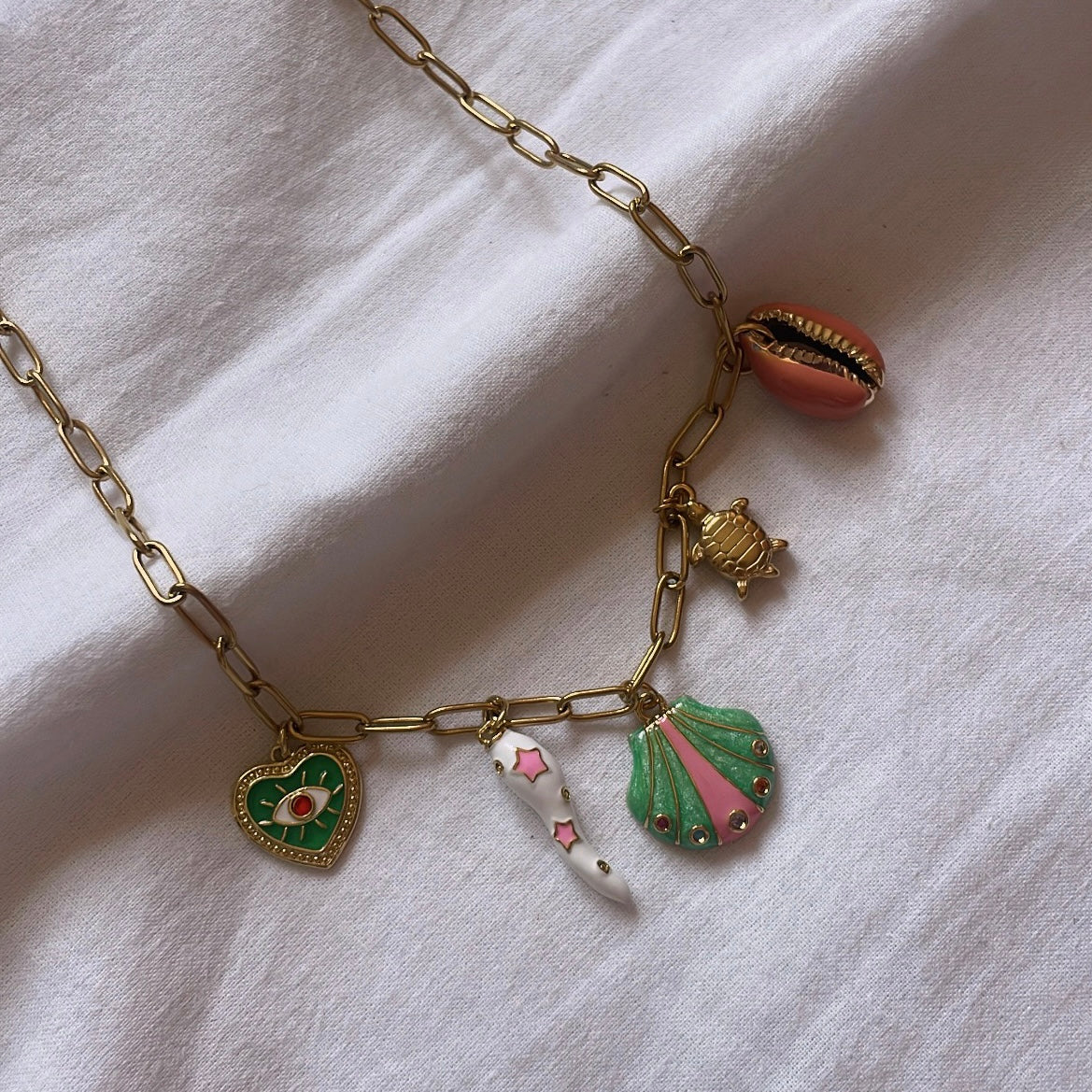 Serena charm necklace