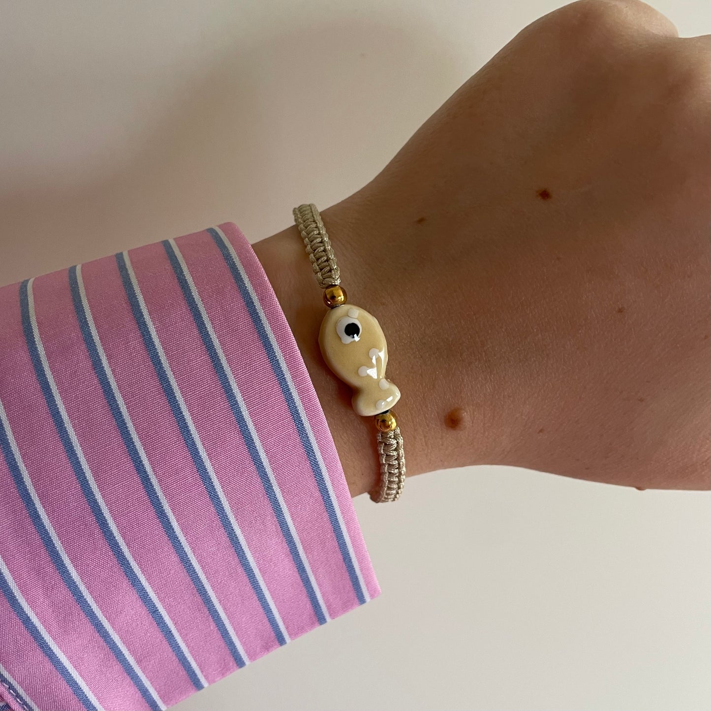 Ceramic fish bracelet
