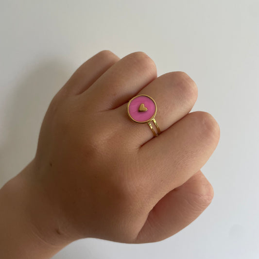 Pink love ring