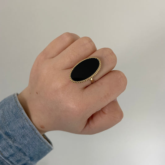 Black vintage ring