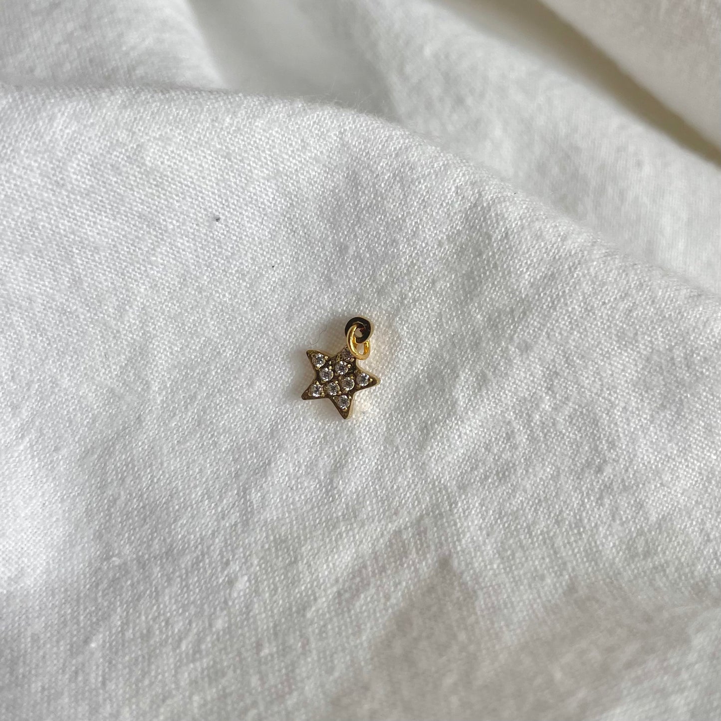 Charm: ster met diamantjes