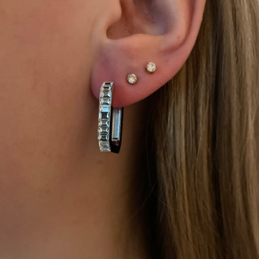 Florentine earrings - silver