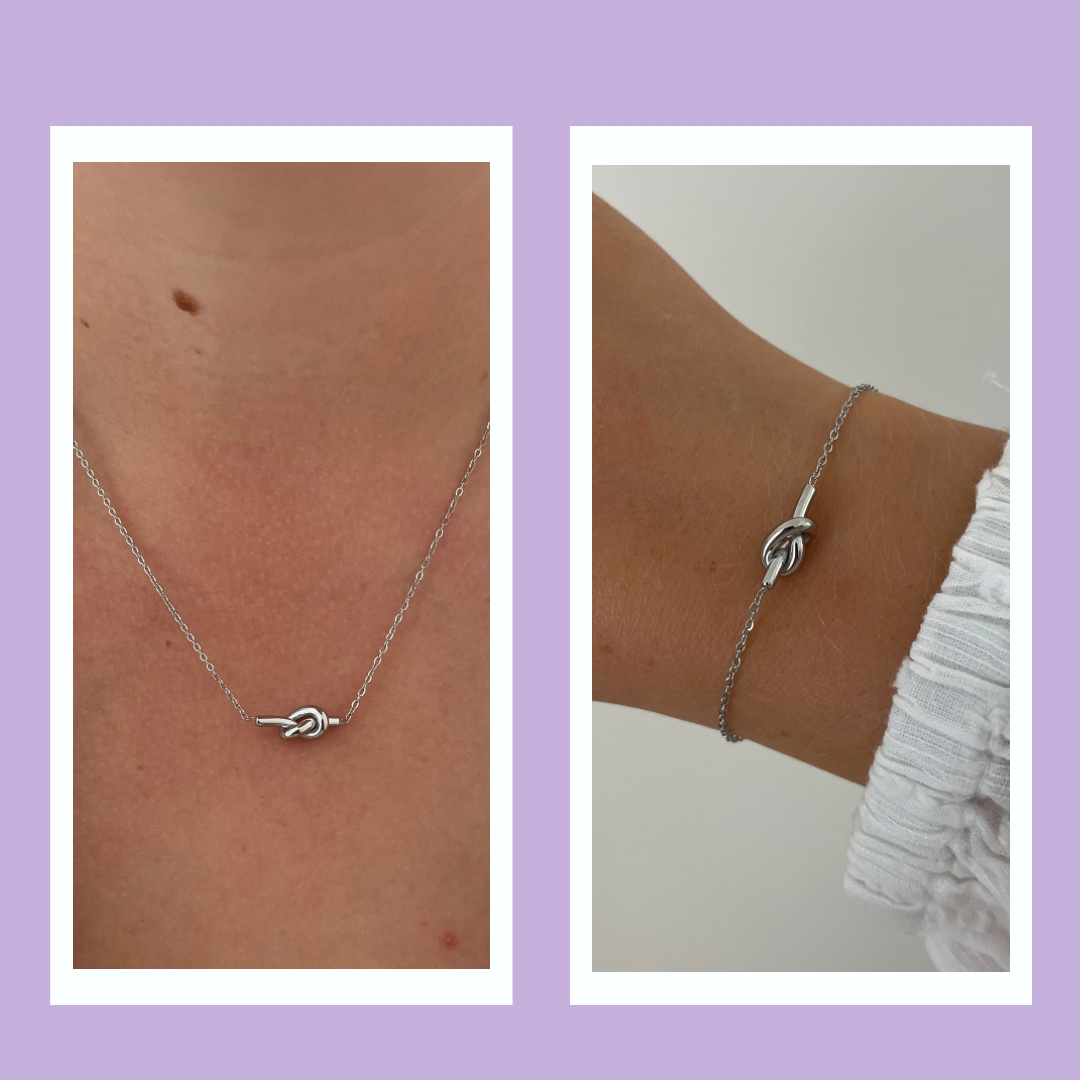 Silver knot set