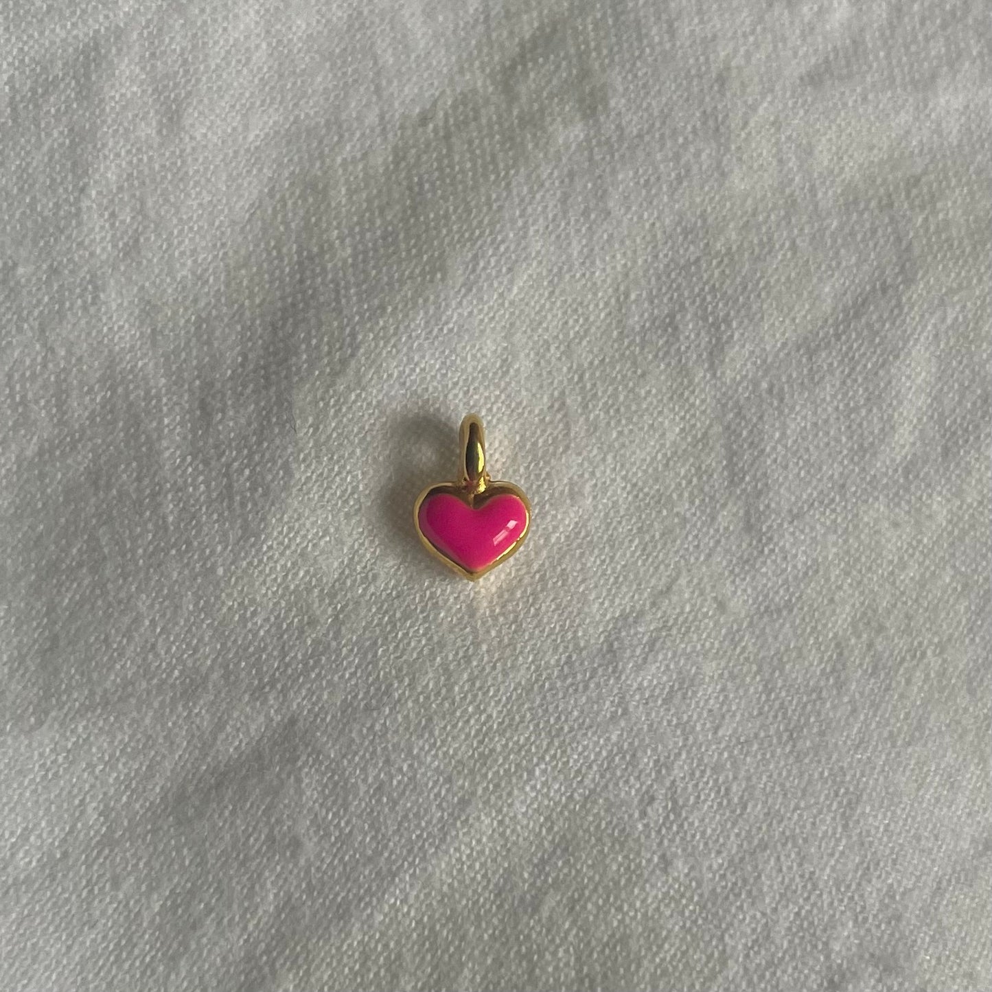 Charm: mini roze hartje