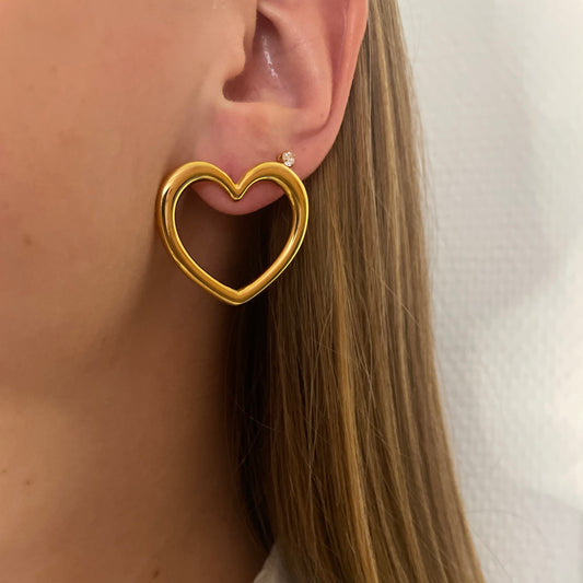 Big love earrings