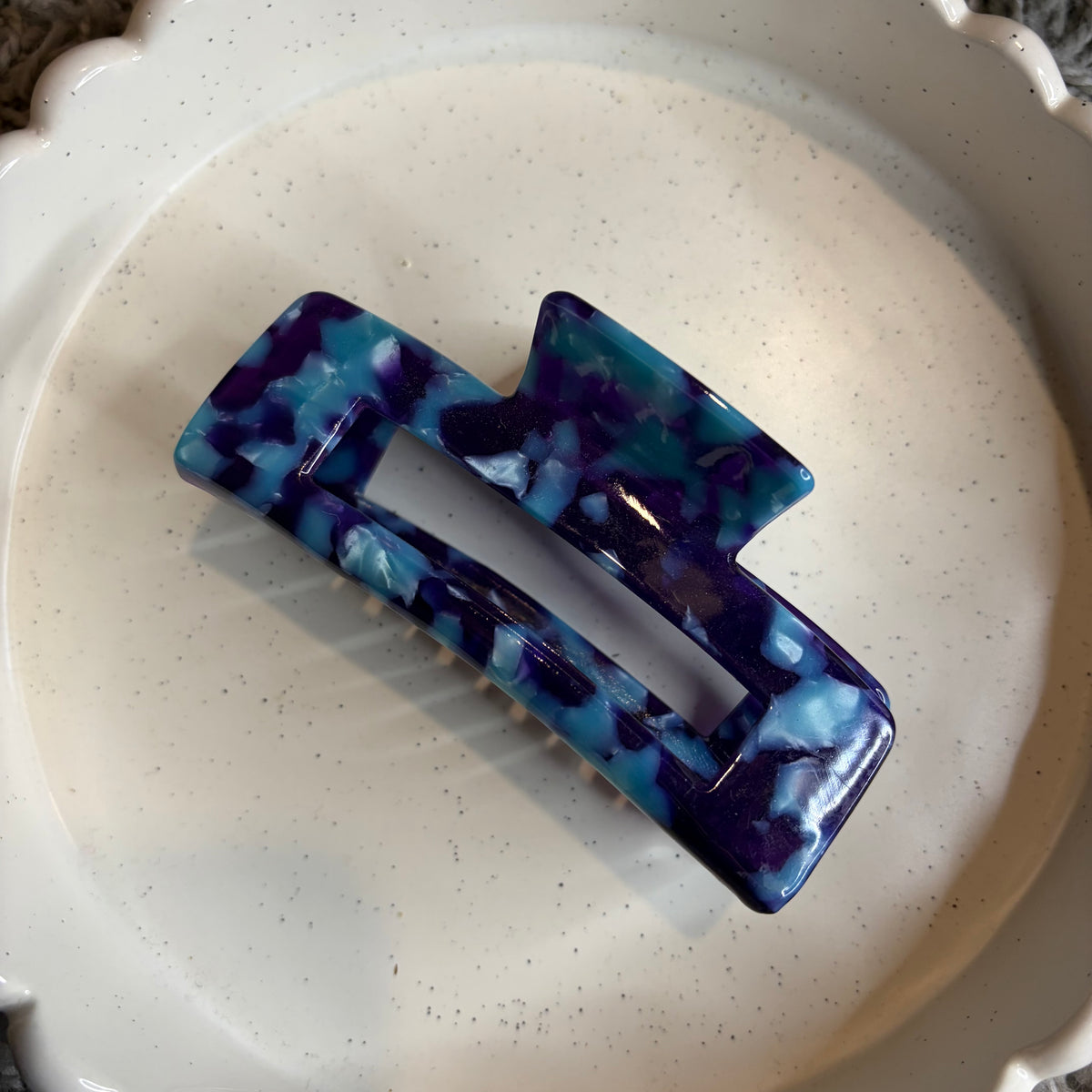 Blue hairclip