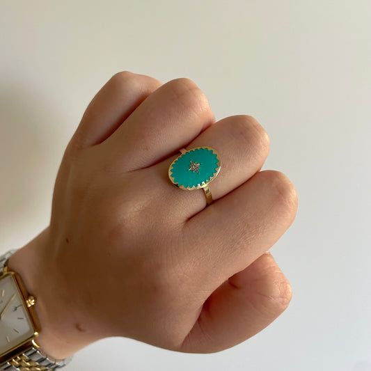 Turquoise june ring
