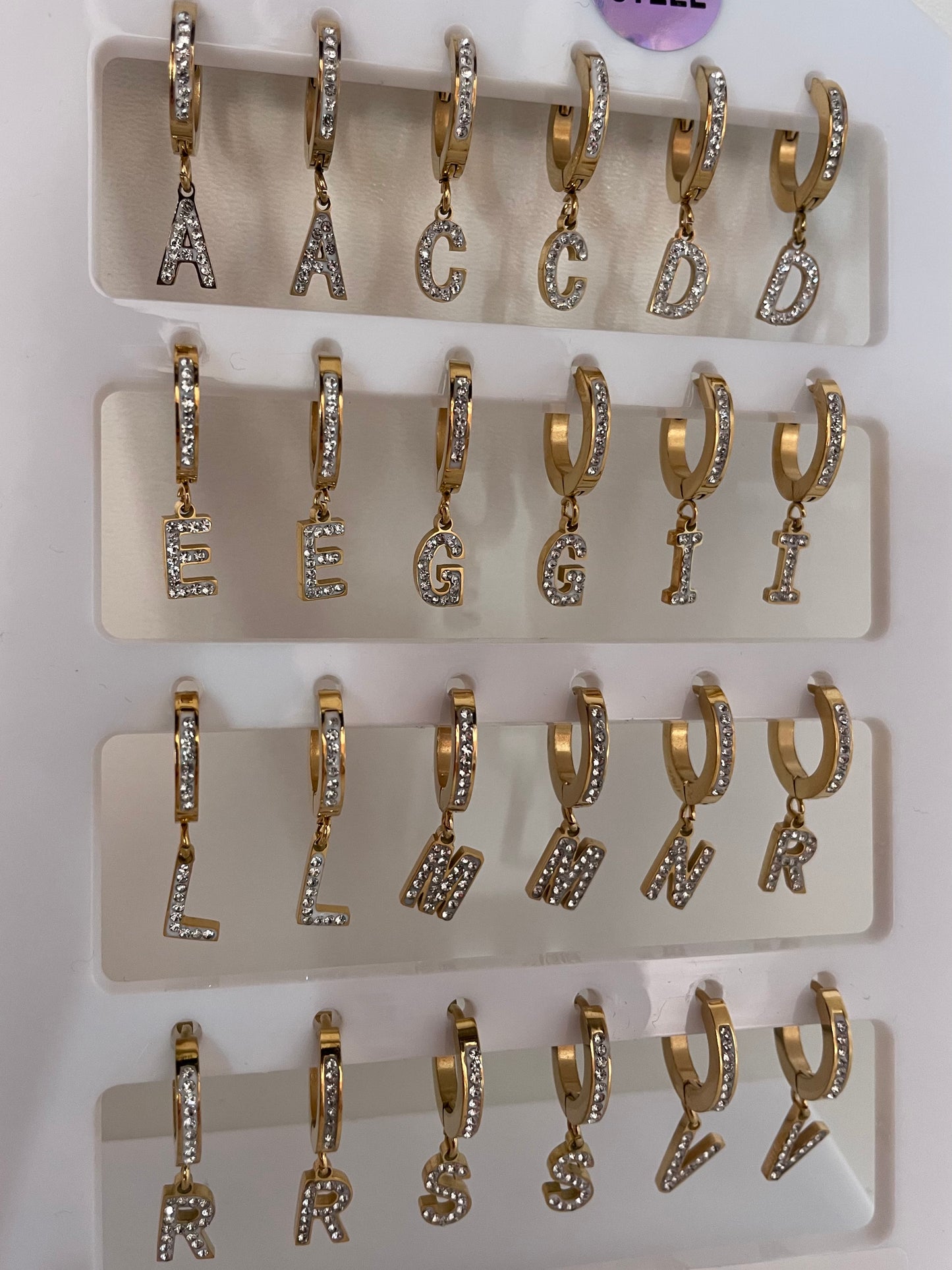 Initial earring - multiple initials