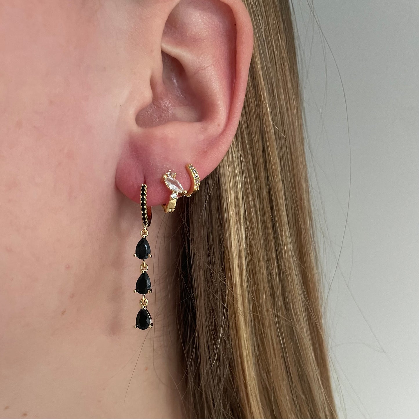Black diamonds earrings