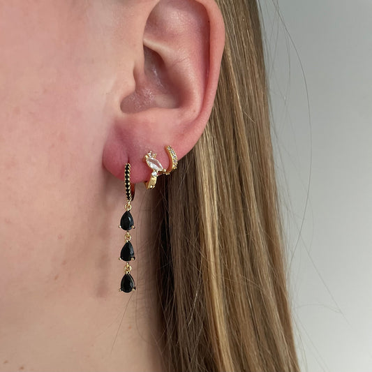 Black diamonds earrings