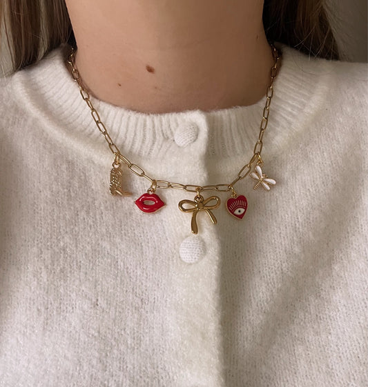 Amore charm necklace