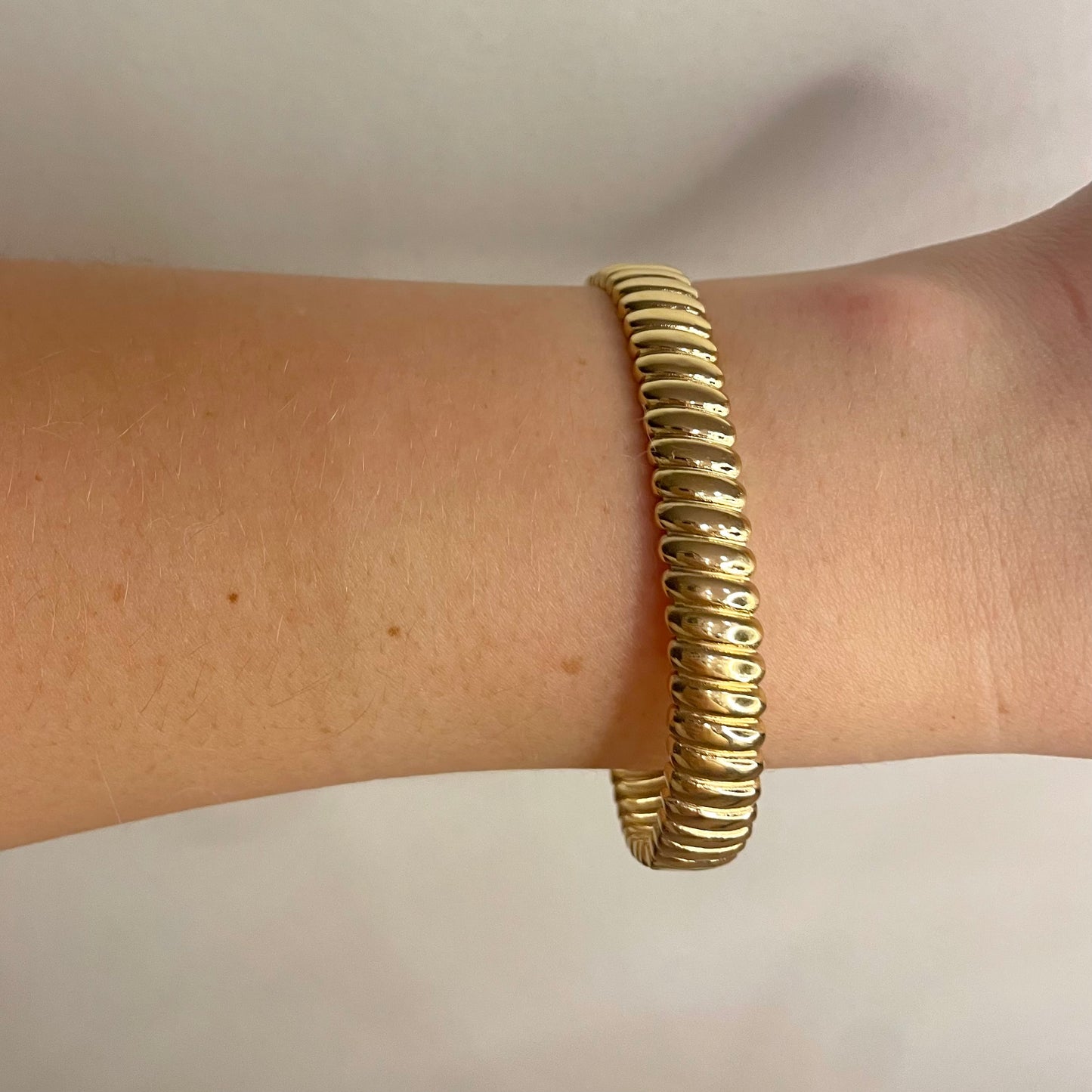 Striped bangle bracelet