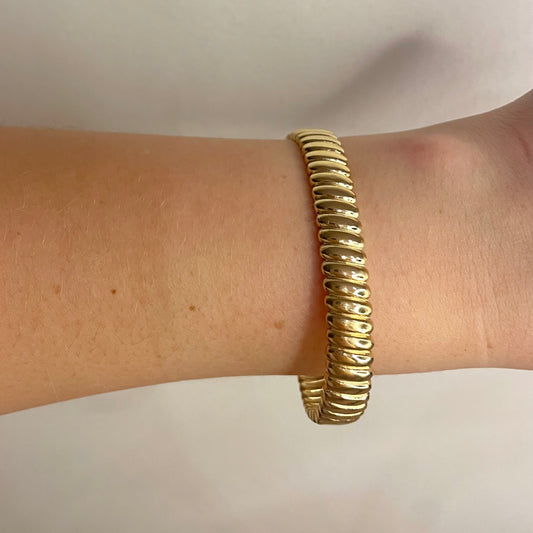 Striped bangle bracelet