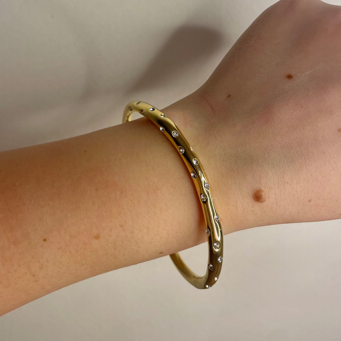 Diamond bangle bracelet