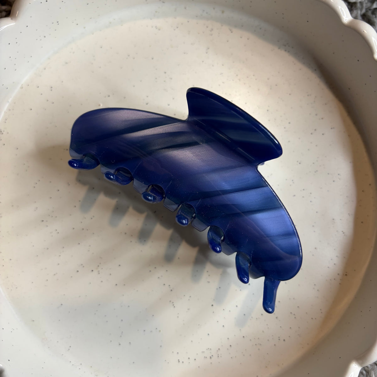 Navy blue hairclip