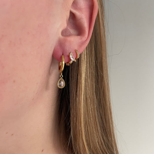 Champagne drop earrings