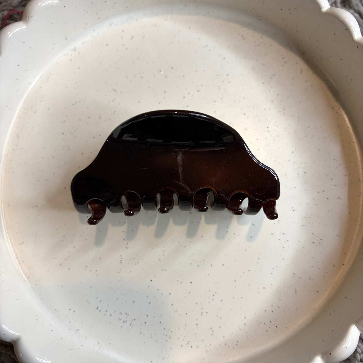 Dark brown hairclip