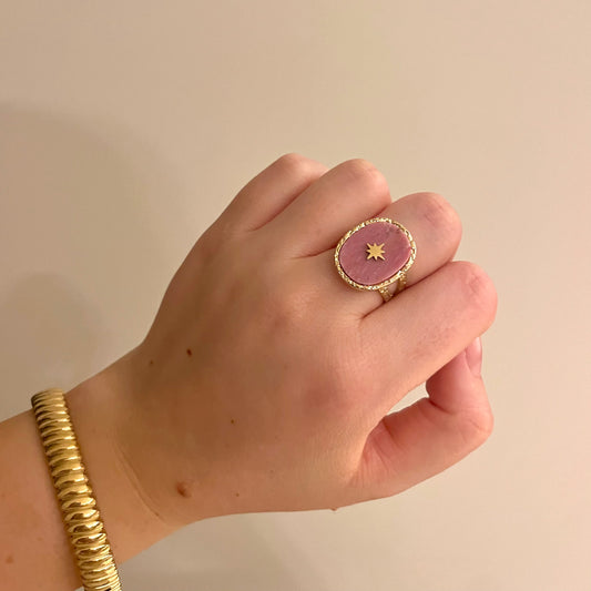Vintage pink ring