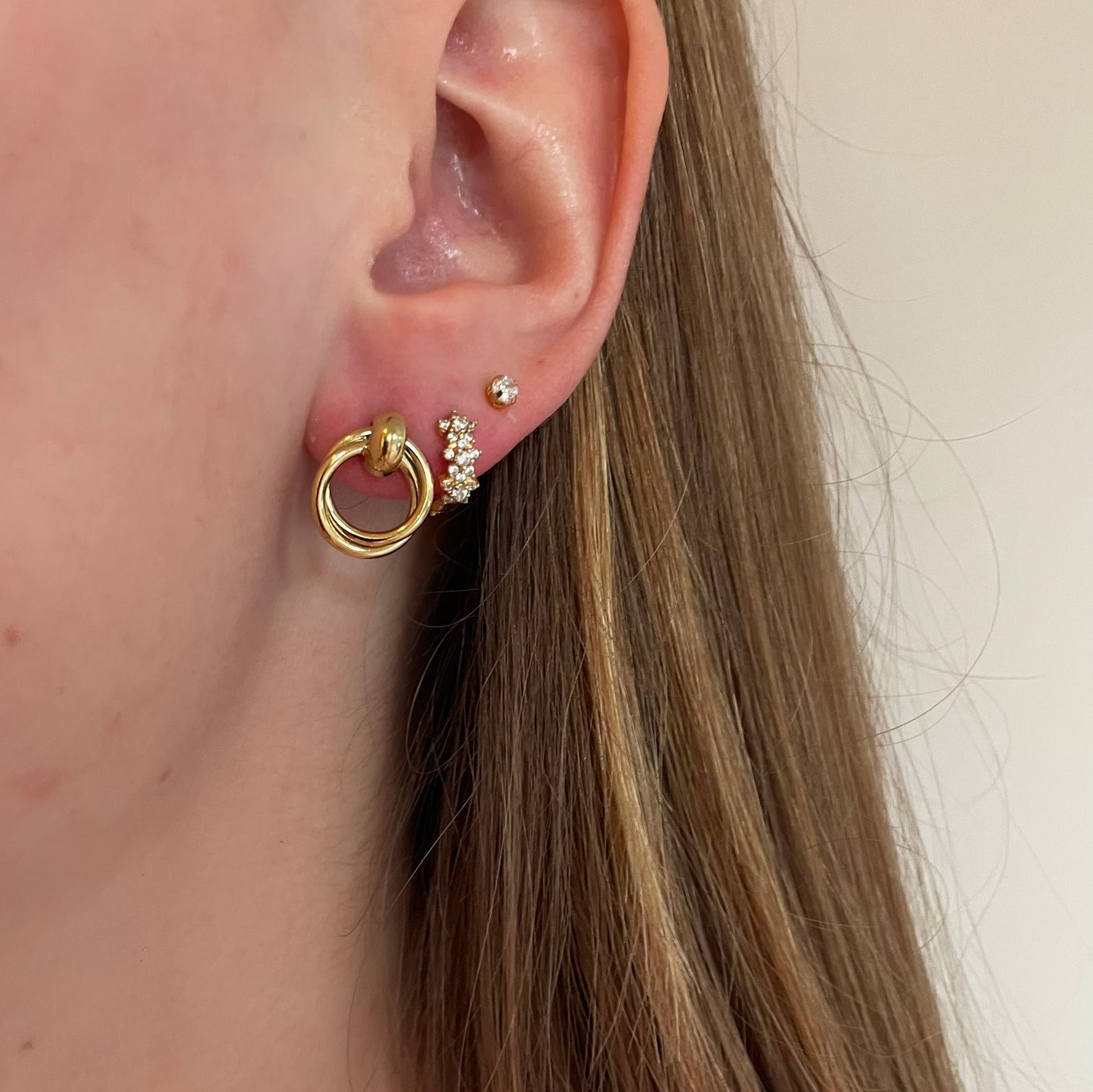 Duo hoop earrings