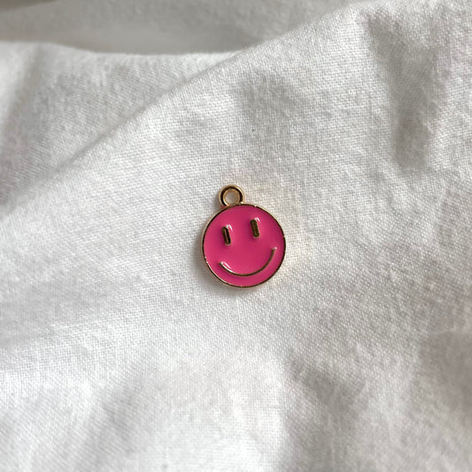 Charm: Fuchsia smiley