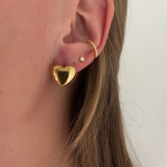 Small heart hoops