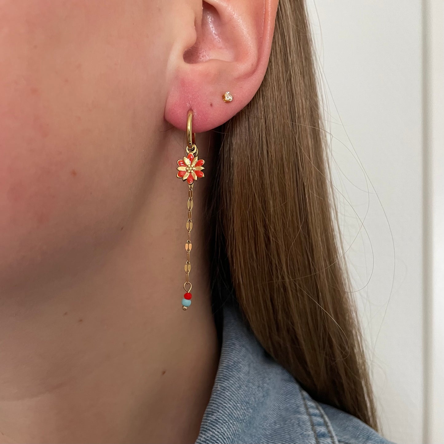 Floral earrings