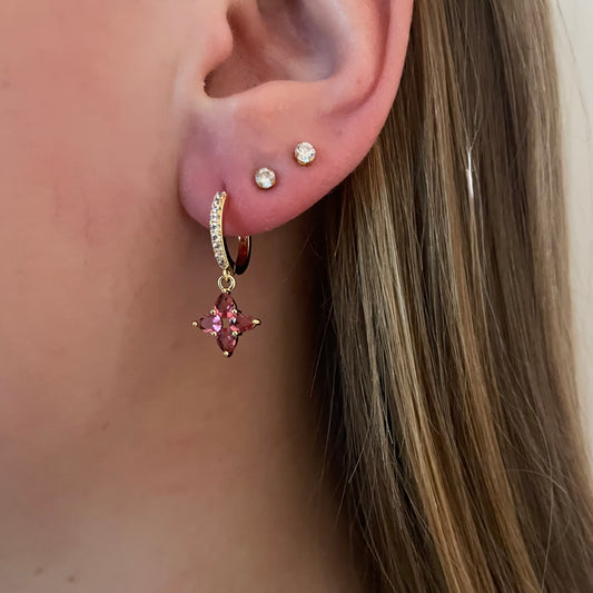 Pink earrings