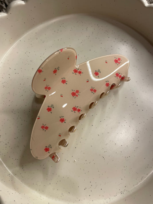 Vintage flowers hairclip