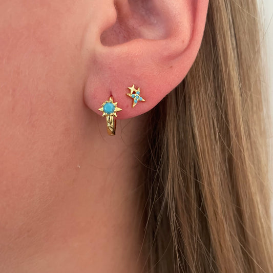 Turquoise sky earstuds