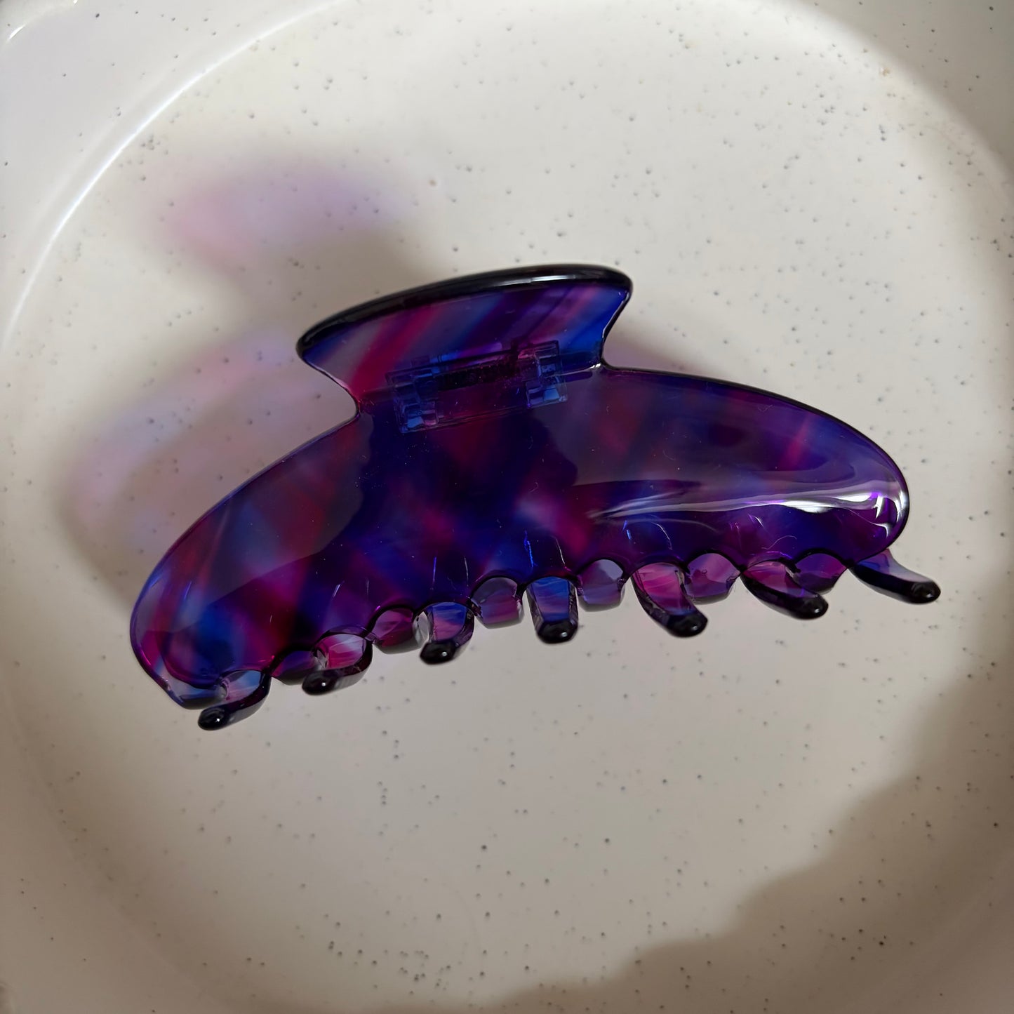 Purple blue hairclip