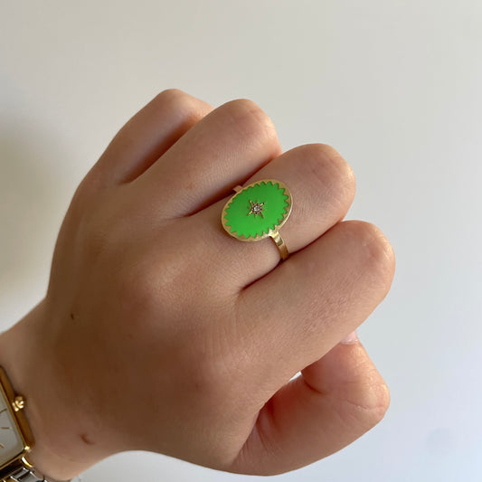 Green june ring