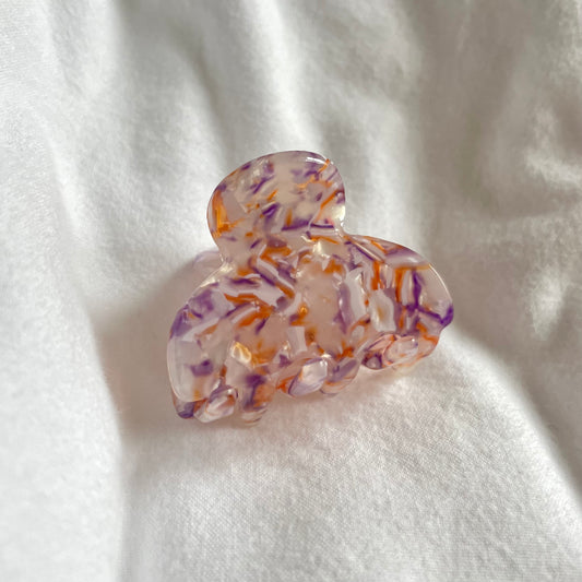 Purple-orange hairclip