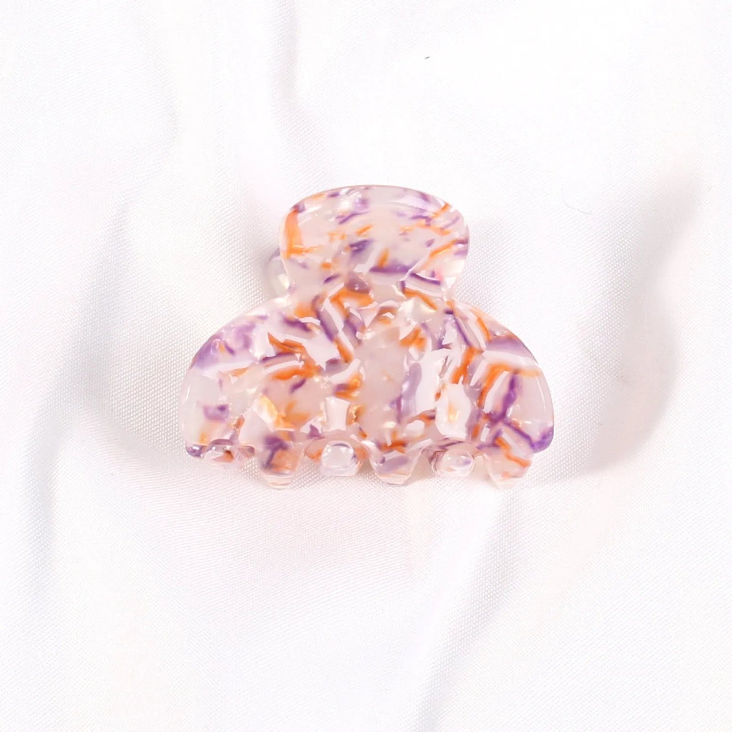 Purple-orange hairclip